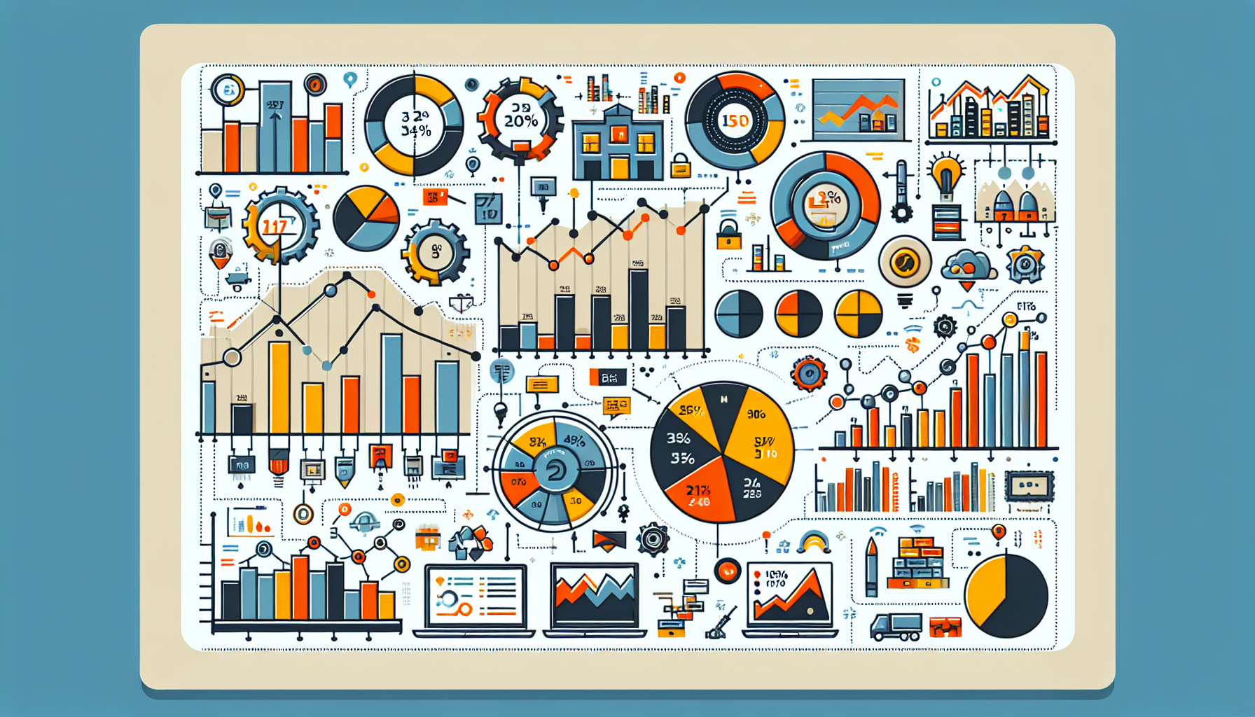 Infografía de impacto económico en sectores específicos